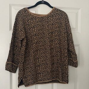 Tahari Cheetah Print Sweater